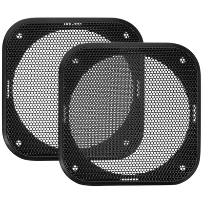 4-Inch Car Speaker Grille Covers — Metal Protective Mesh (2-Pack)